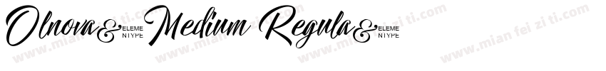 Olnova-Medium Regula字体转换